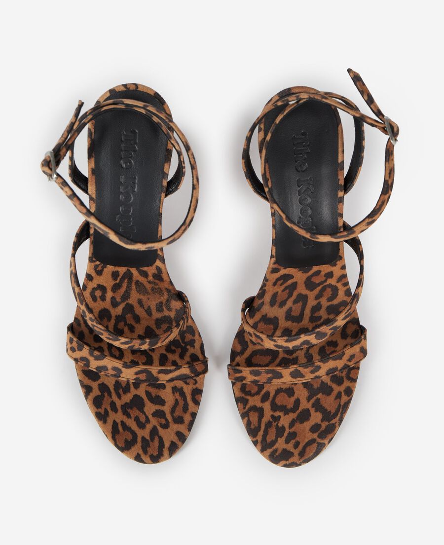 The Kooples WOMEN LEOPARD leopard colt-effect wedge-heeled sandals