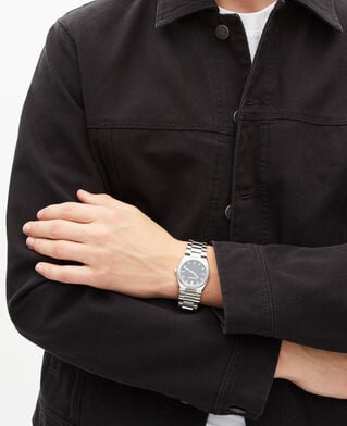 The Kooples MEN BLACK USED LIGHT black embroidered jacket