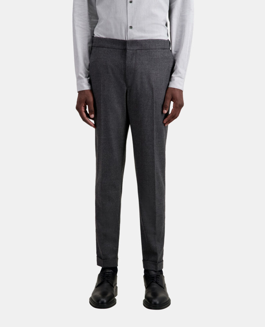 The Kooples MEN GREY grey flannel trousers