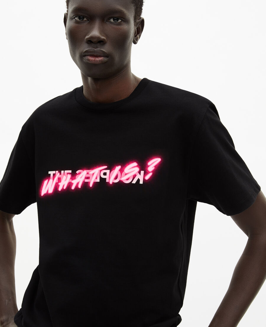 The Kooples MEN BLACK men's what is black t-shirt