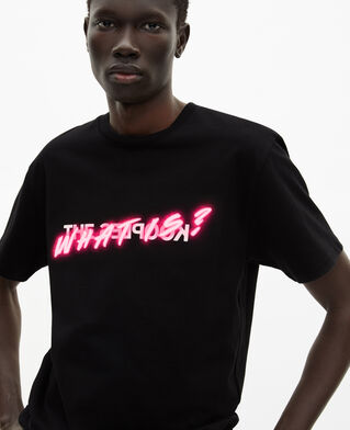 The Kooples MEN BLACK men's what is black t-shirt