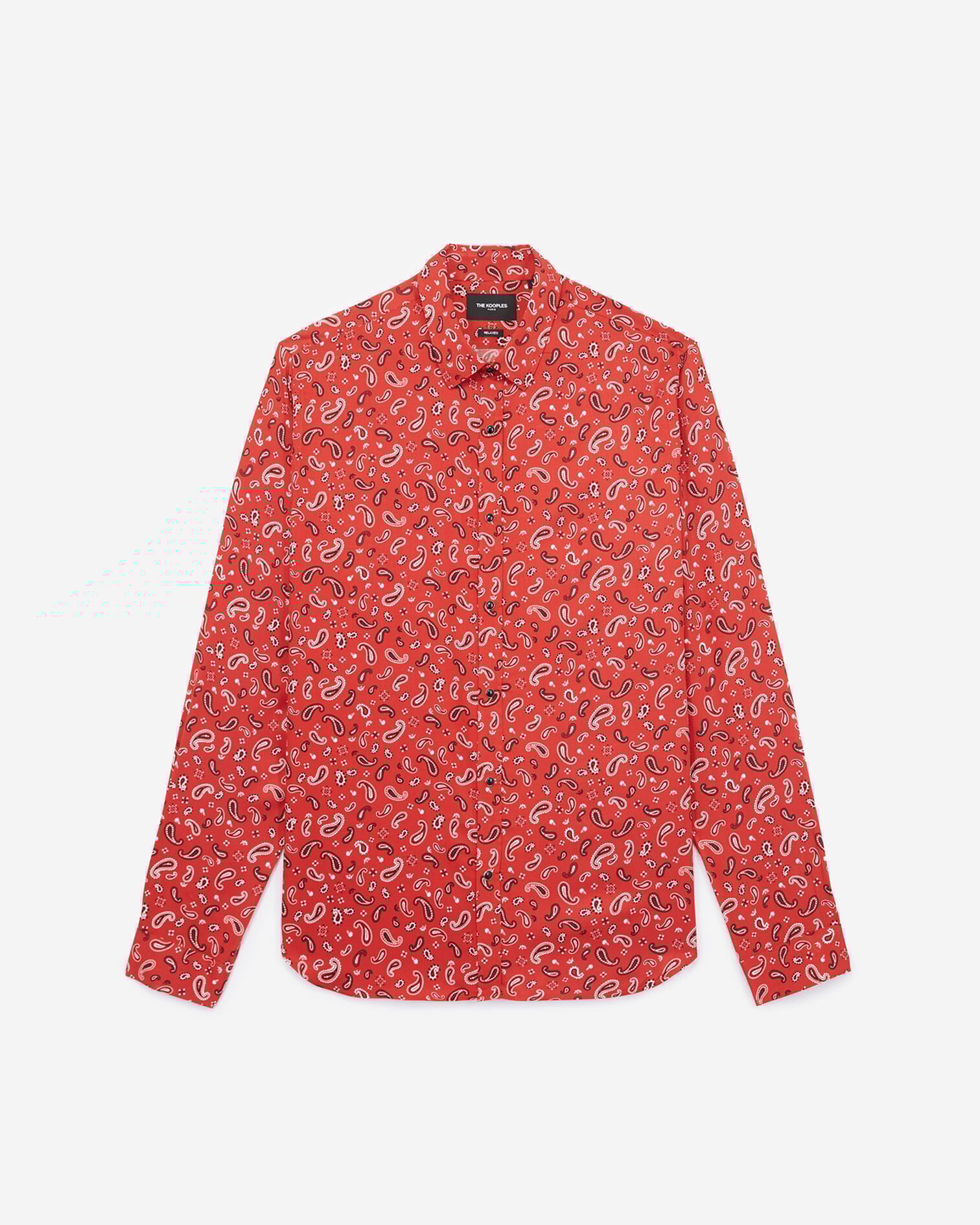 Chemise imprimé bandana rouge et blanc, RED / ECRU, hi-res image number null