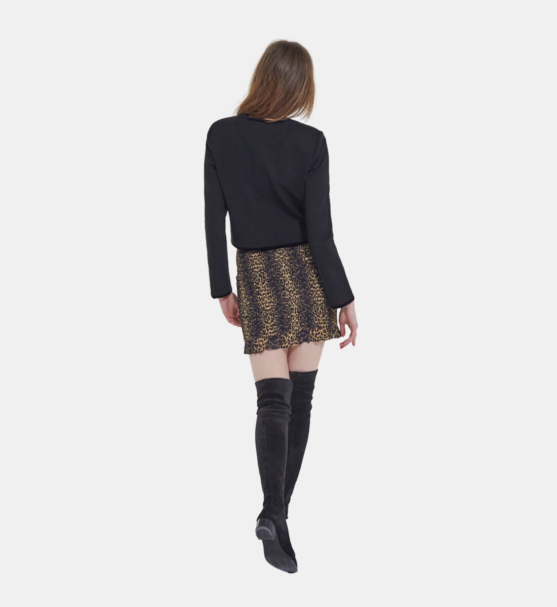 Jupe courte clearance leopard zara