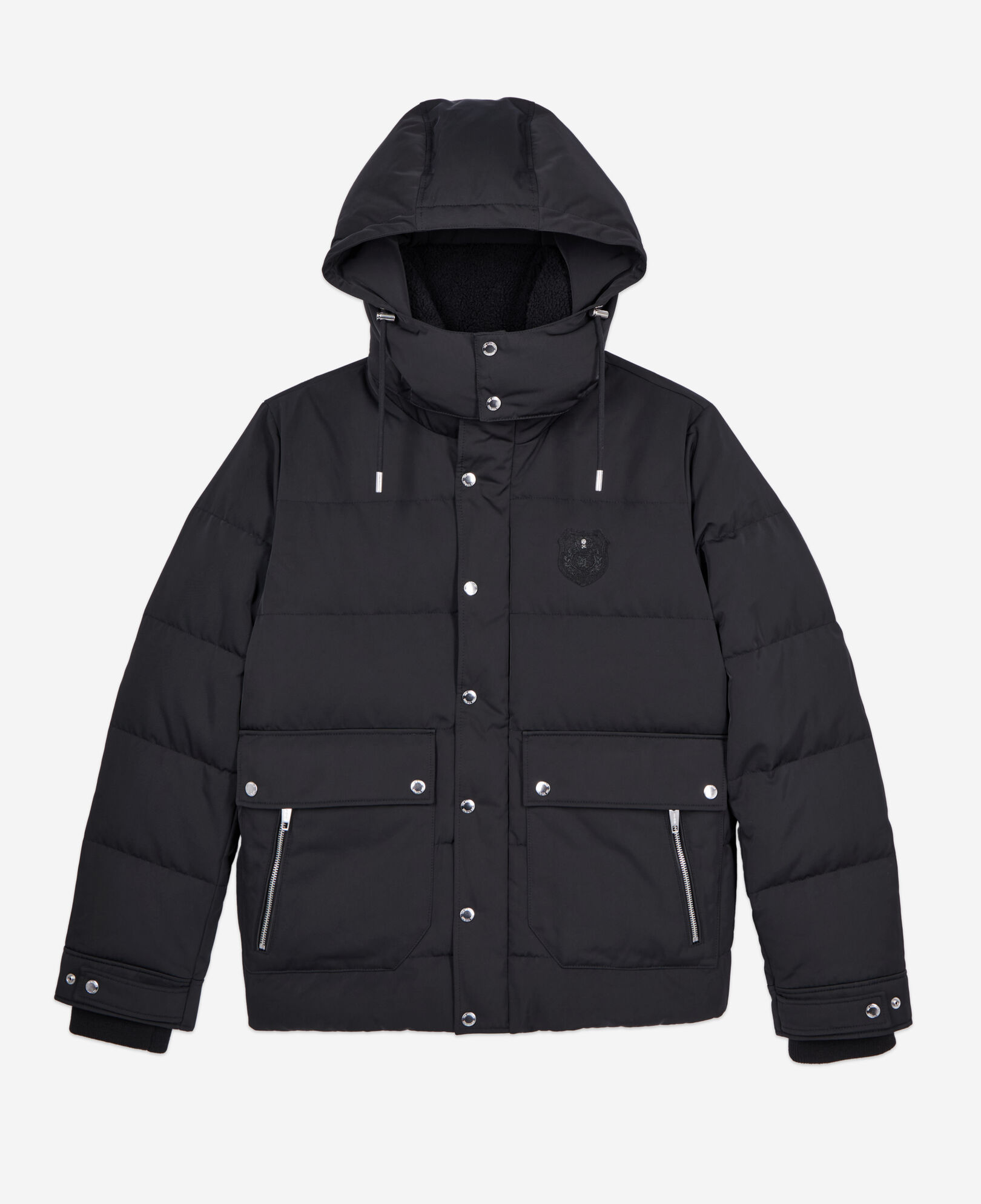 The Kooples MEN BLACK black blazon down jacket