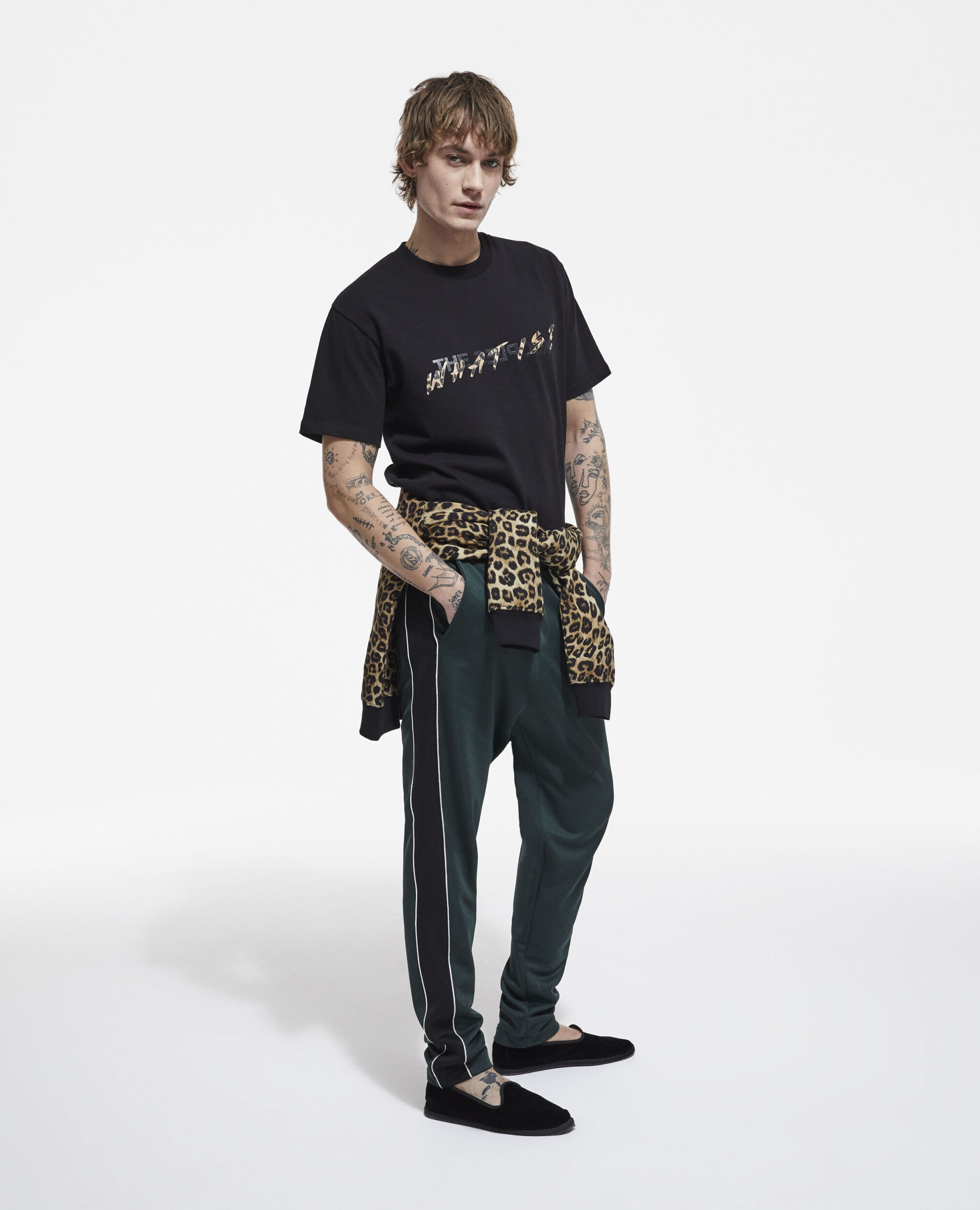 Khaki joggers, VERT BOUTEILLE, hi-res image number null