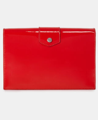 The Kooples FEMME RED pochette emily medium en cuir rouge