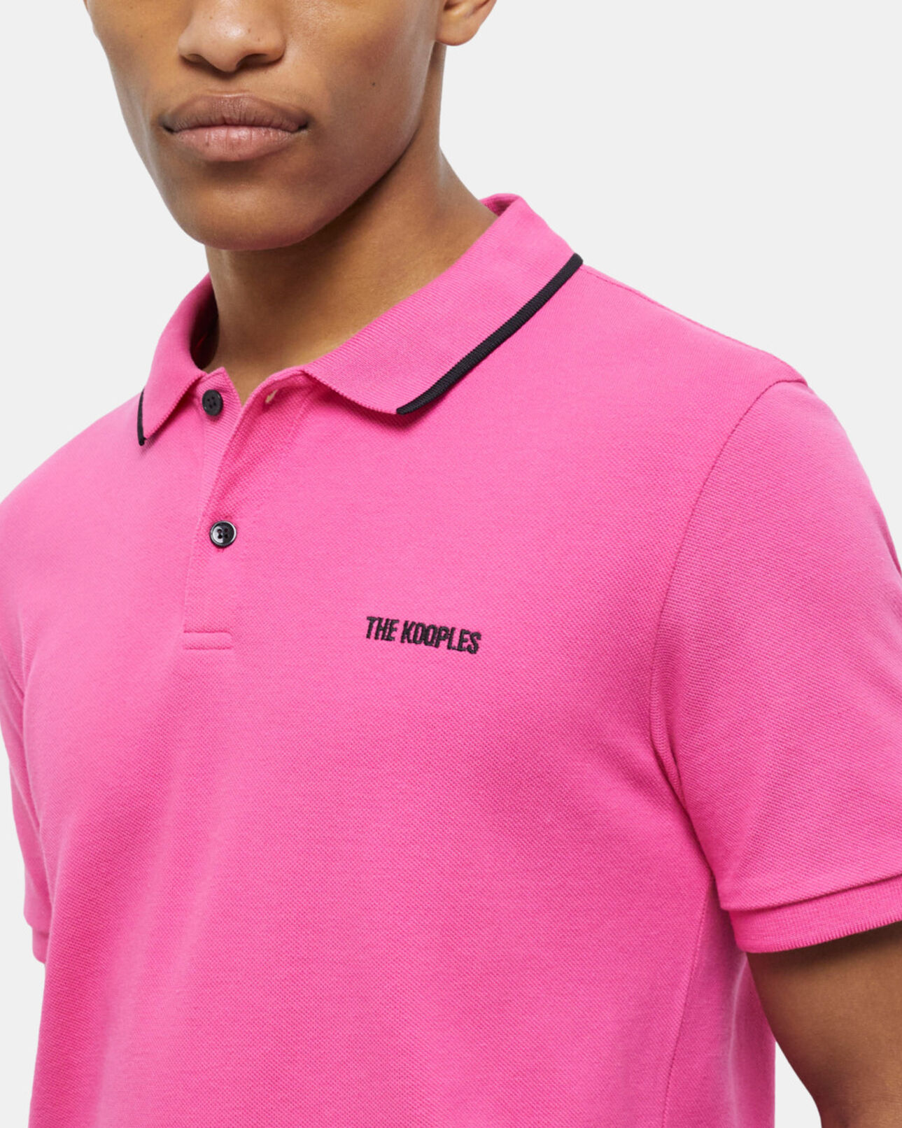 The Kooples HERREN PINK rosa poloshirt mit logo