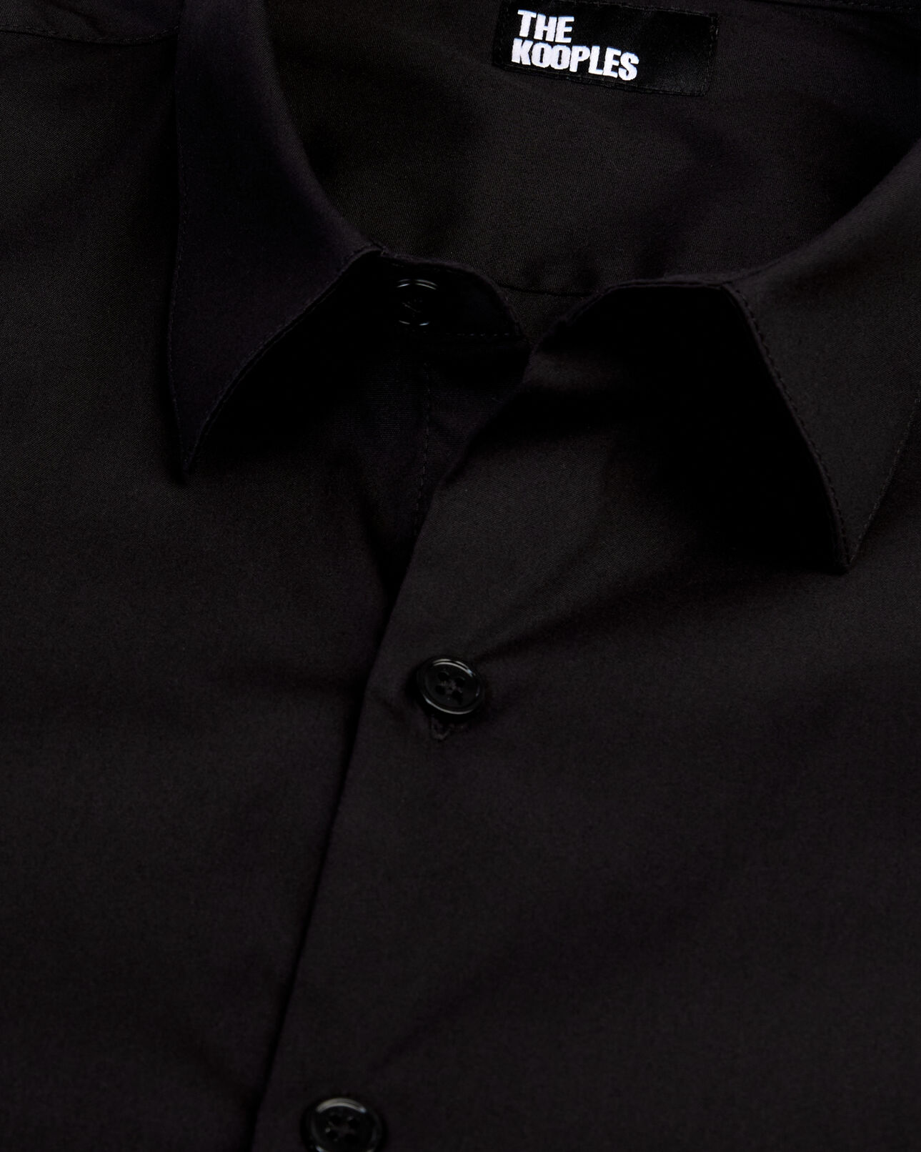 The Kooples MEN BLACK black poplin shirt