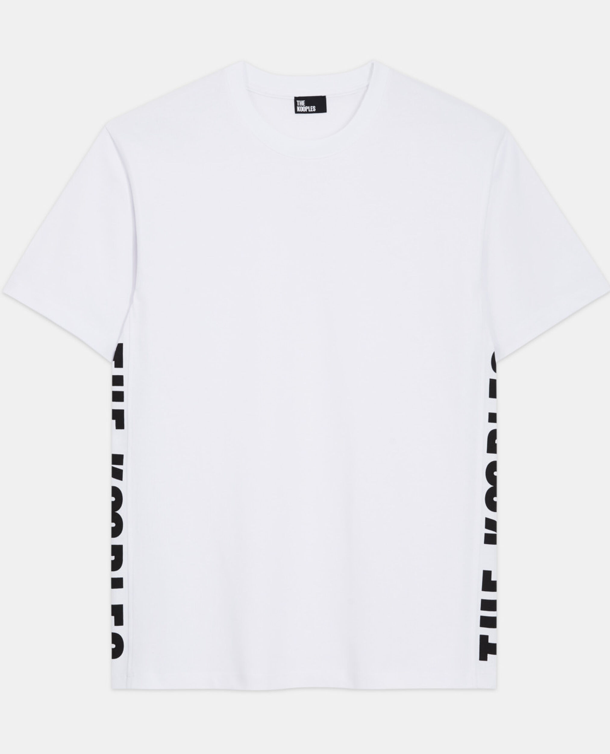 White T-shirt with The Kooples logo, WHITE, hi-res image number null