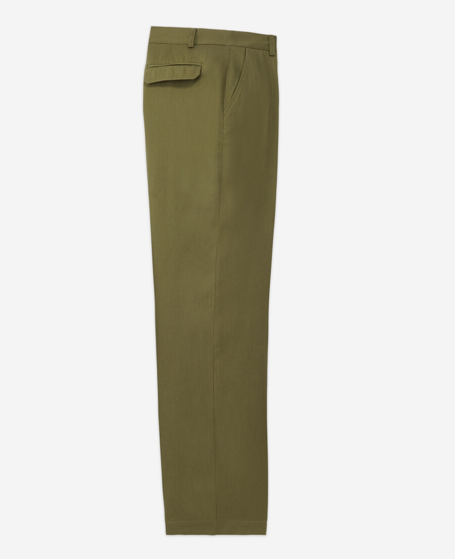 pantalón caqui tencel estilo militar