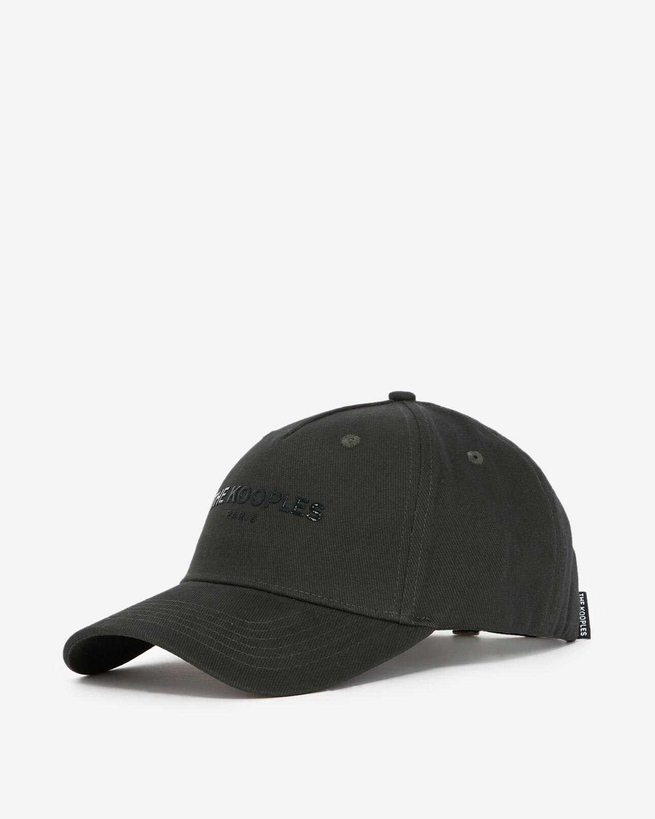 The Kooples MIXED GREEN green cap in cotton with vinyl logo