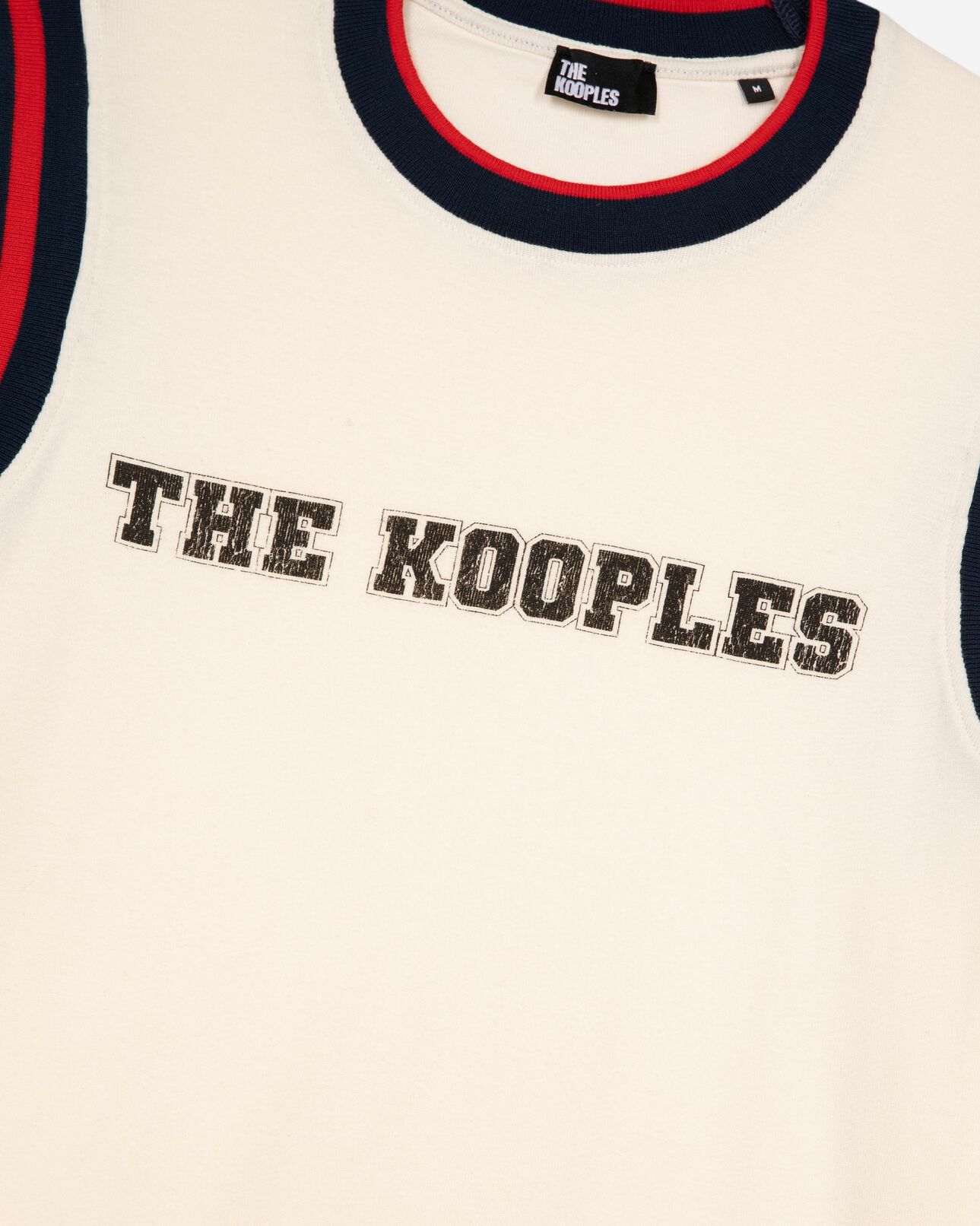 The Kooples MEN ECRU t-shirt with ecru logo