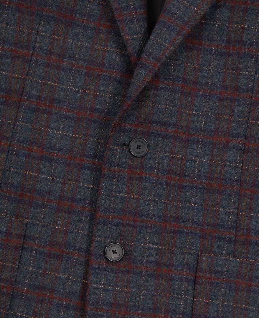 The Kooples H CARREAUX checkered wool jacket