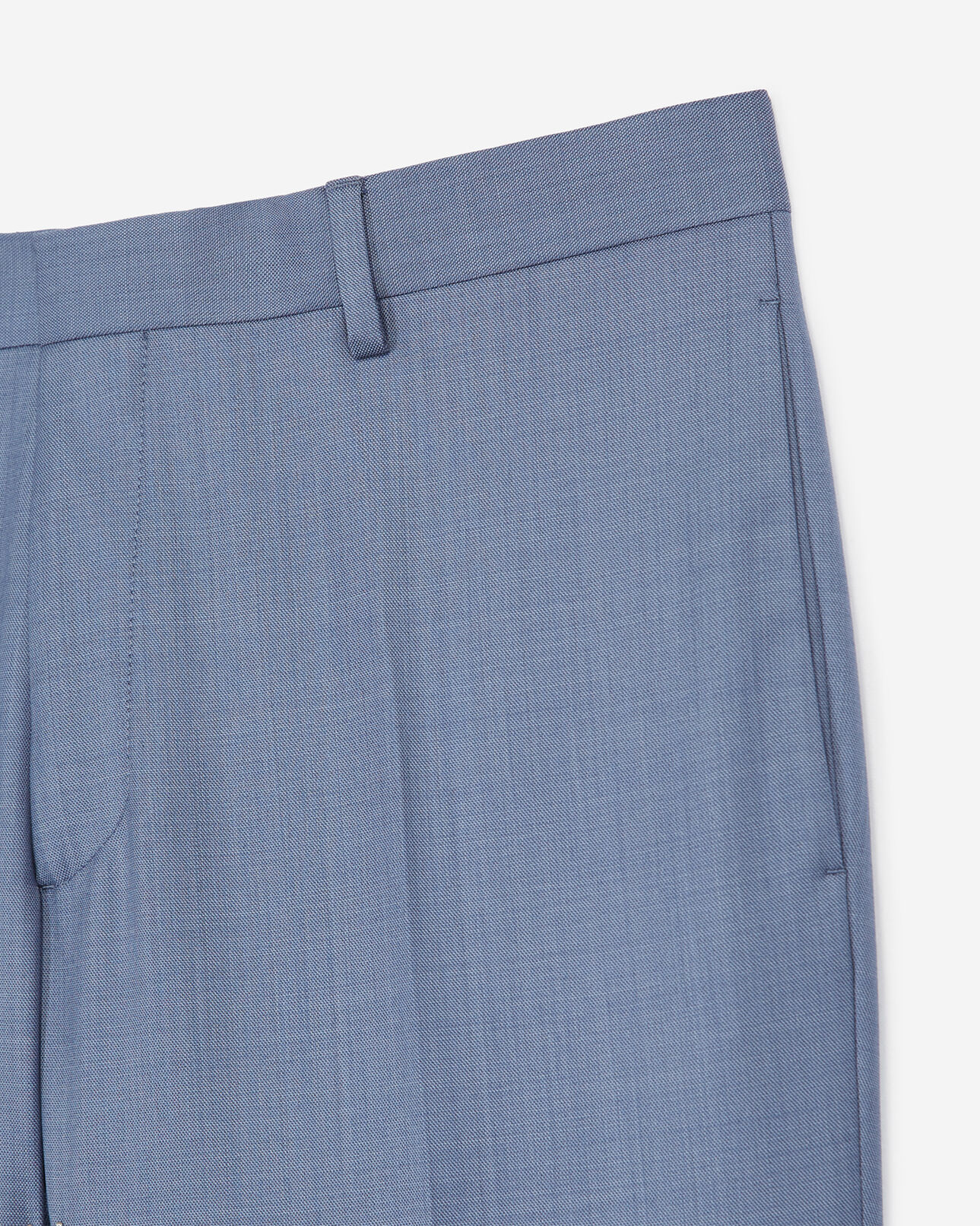The Kooples MEN BLUE sky-blue wool slim-fit suit trousers