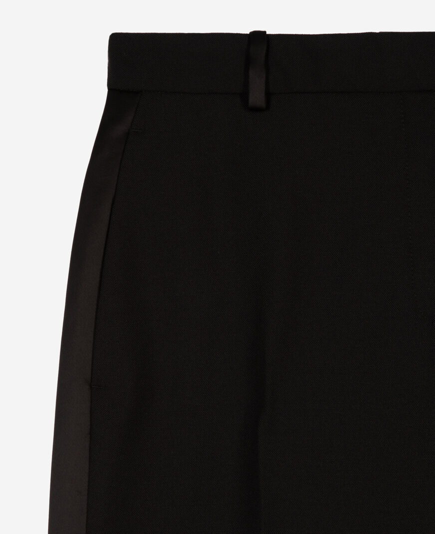 The Kooples FEMME BLACK pantalon de smoking large noir