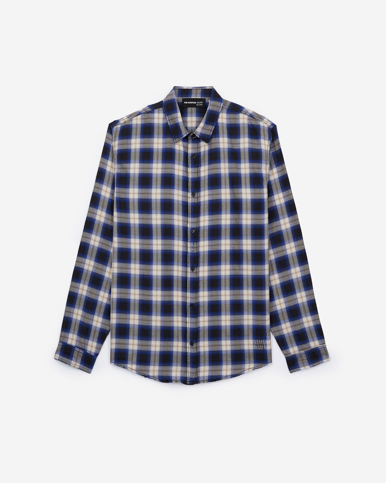 The Kooples MEN BLUE plaid shirt