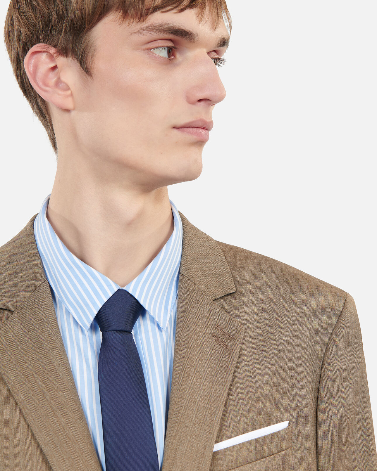 The Kooples MEN BROWN light brown wool suit jacket