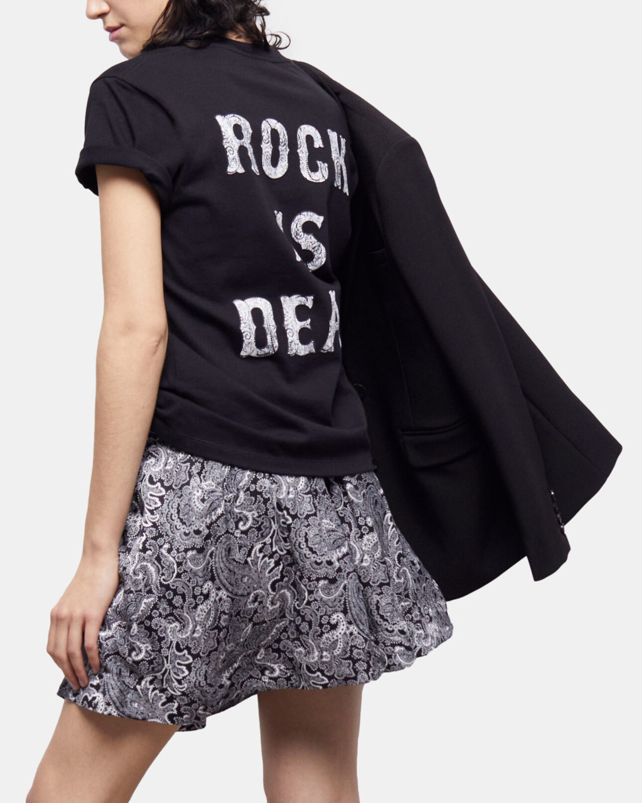 The Kooples FEMME BLACK t-shirt femme sérigraphié noir