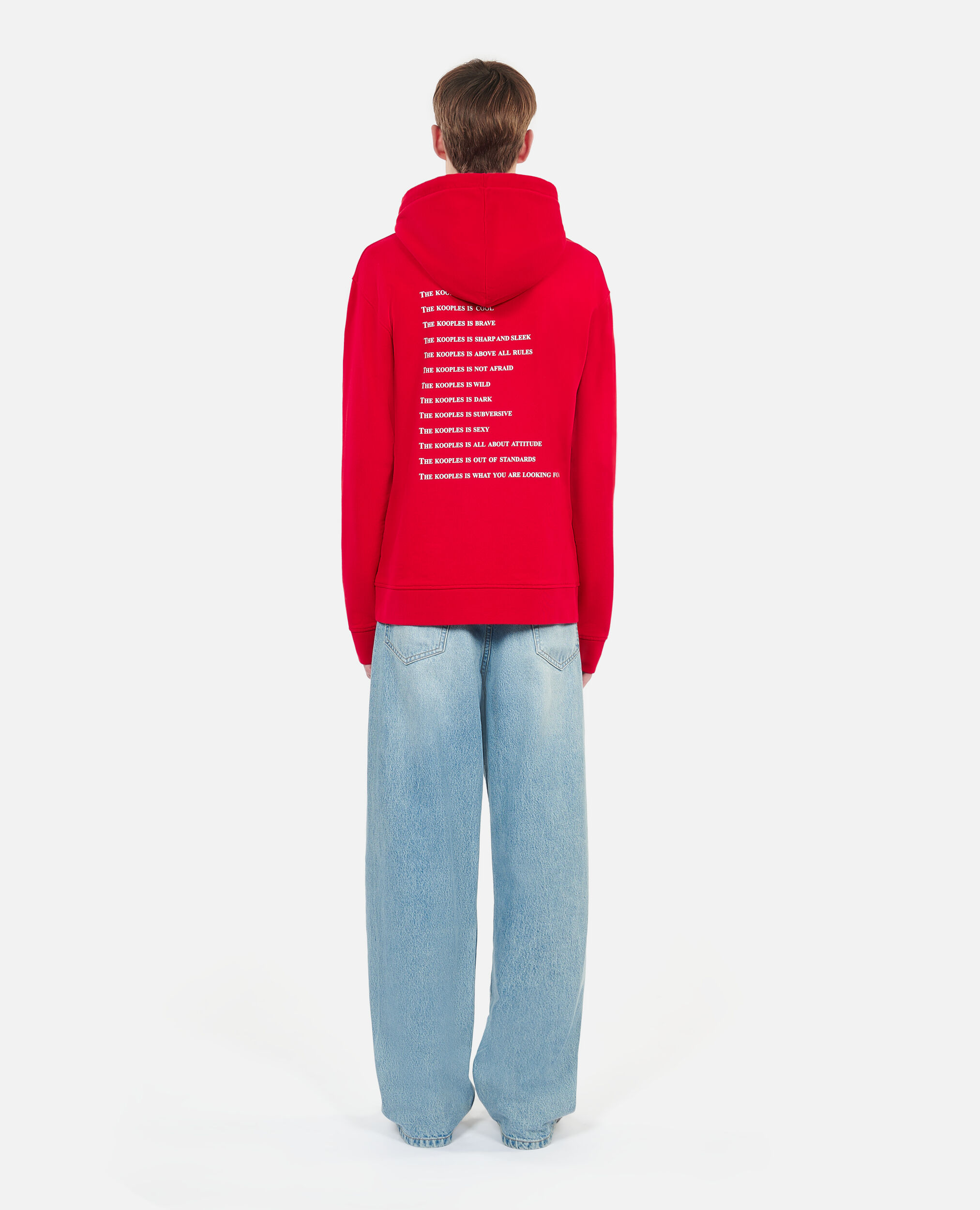 Rotes Kapuzensweatshirt „What is“, RUBIS, hi-res image number null