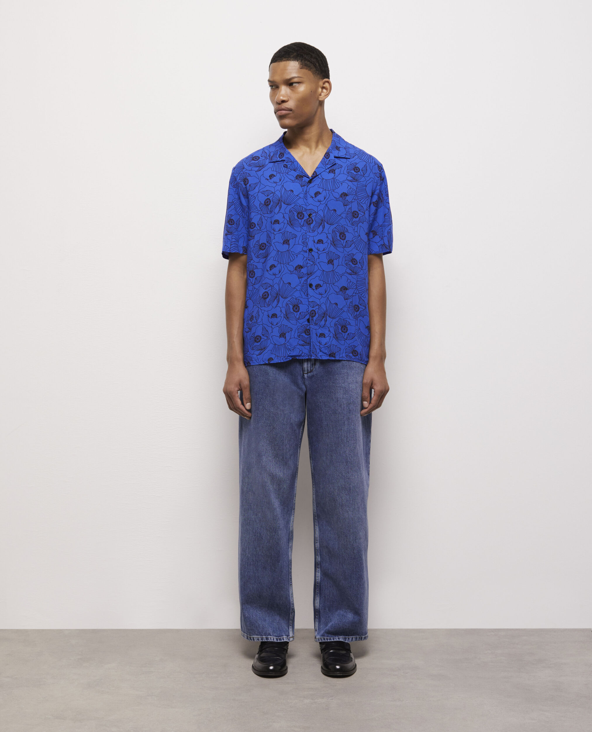 Chemise imprimée, BLUE, hi-res image number null