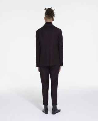 The Kooples H BURGUNDY burgundy wool suit pants