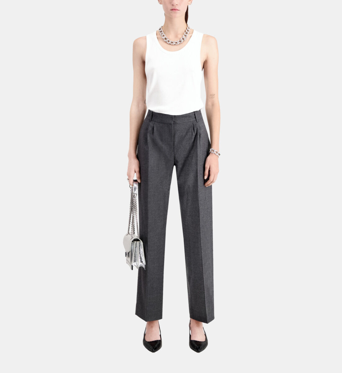High waisted flannel pants outlet