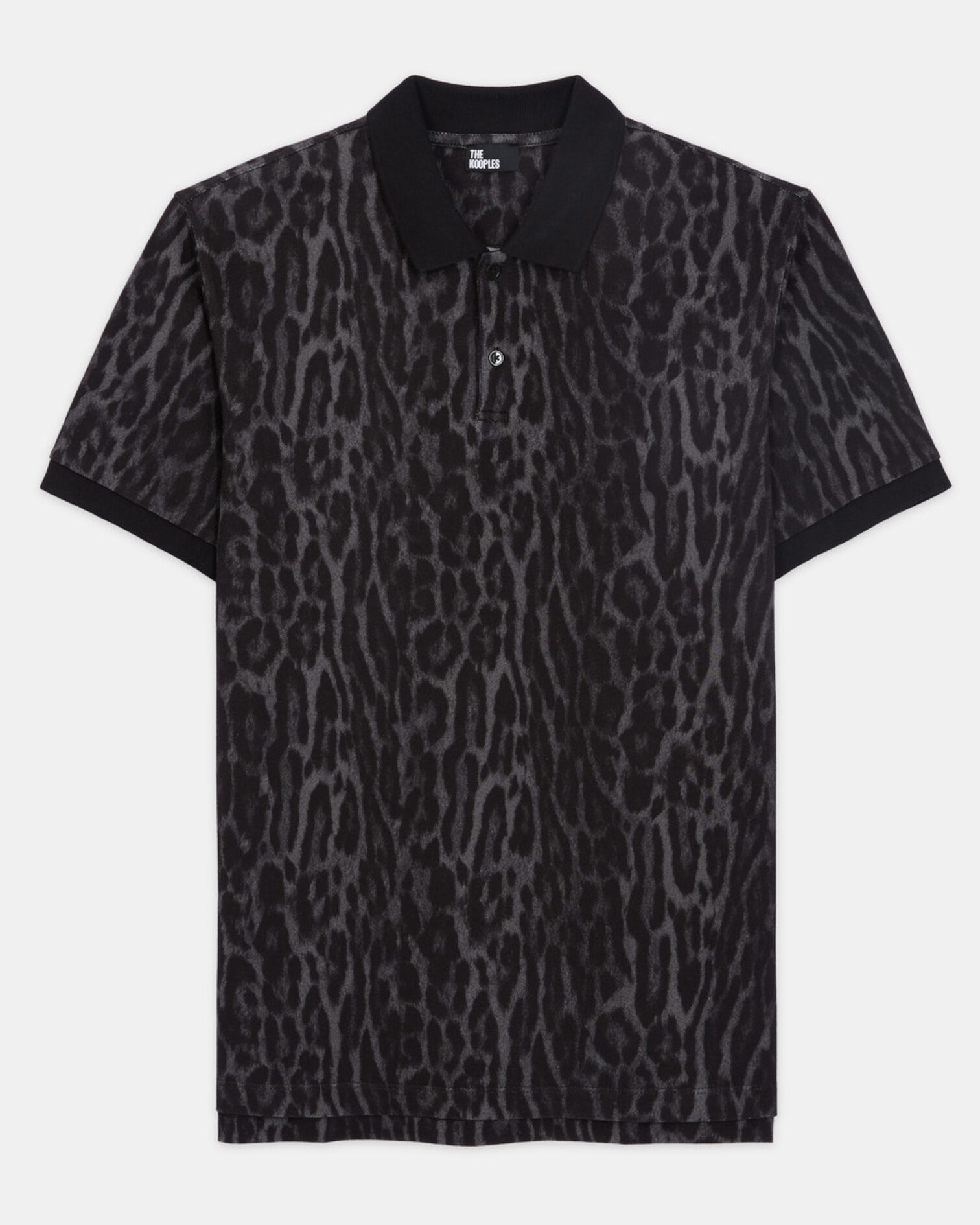 Classic leopard print polo, BLACK, hi-res image number null
