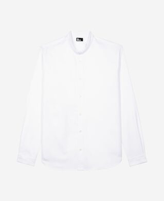 The Kooples HOMME WHITE chemise formelle col officier blanche