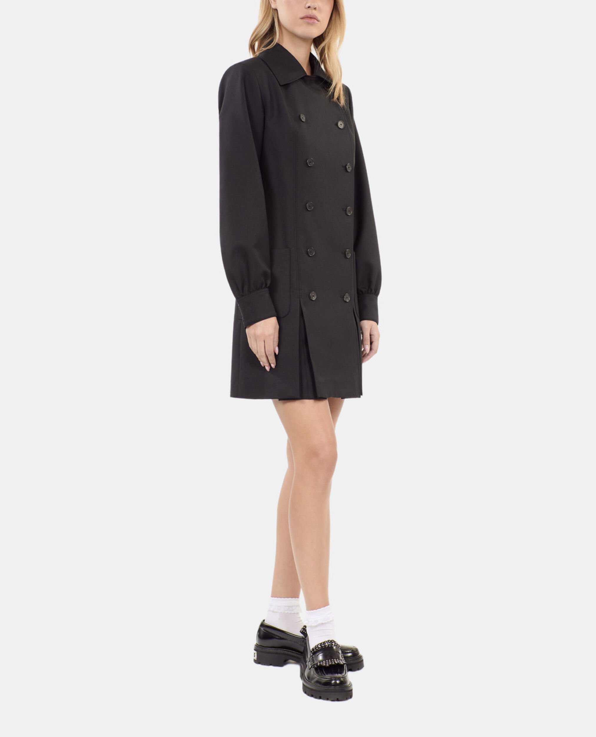 Short black suit dress, BLACK, hi-res image number null