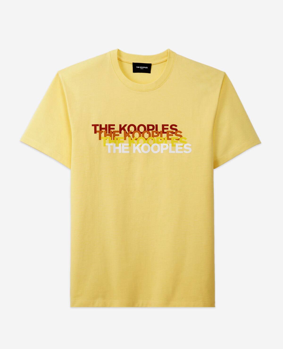T shirt jaune logo The Kooples contrast The Kooples