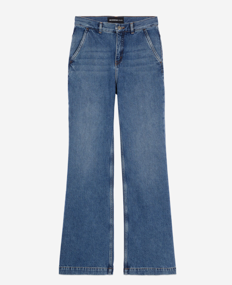 The Kooples FEMME BLUE DENIM jean bleu denim en 100% coton