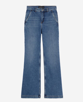 The Kooples FEMME BLUE DENIM jean bleu denim en 100% coton