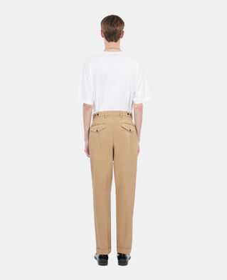 The Kooples MEN CAMEL camel cotton trousers