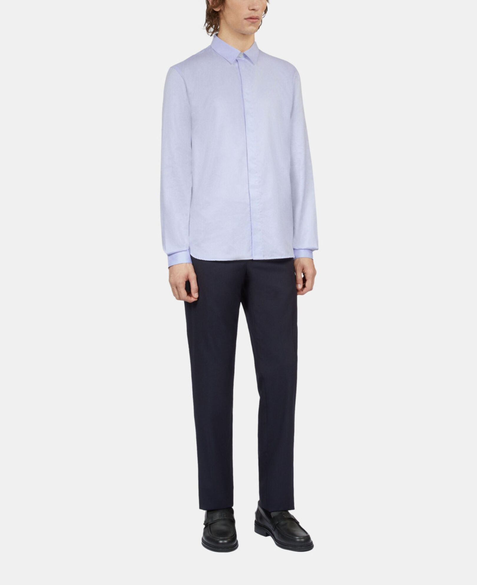The Kooples HERREN LIGHT BLUE elegantes, hellblaues hemd