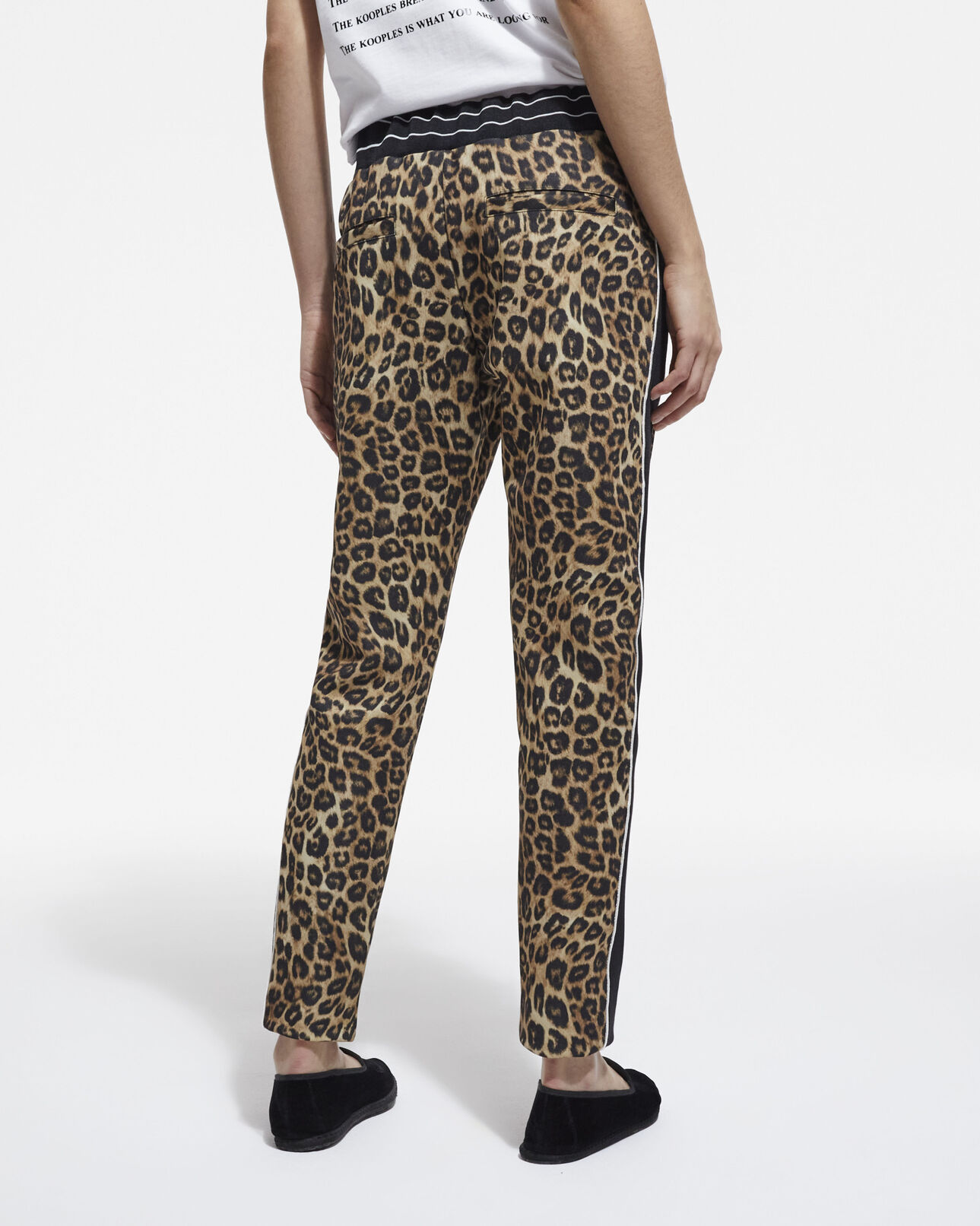 The Kooples WOMEN LEOPARD leopard print joggers