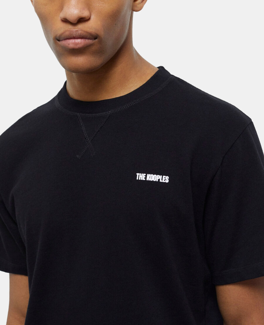 The Kooples HOMME BLACK t-shirt homme logo the kooples noir
