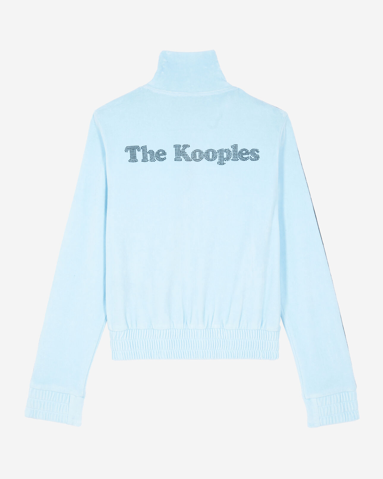 The Kooples MUJER BABY BLUE sudadera de terciopelo azul claro