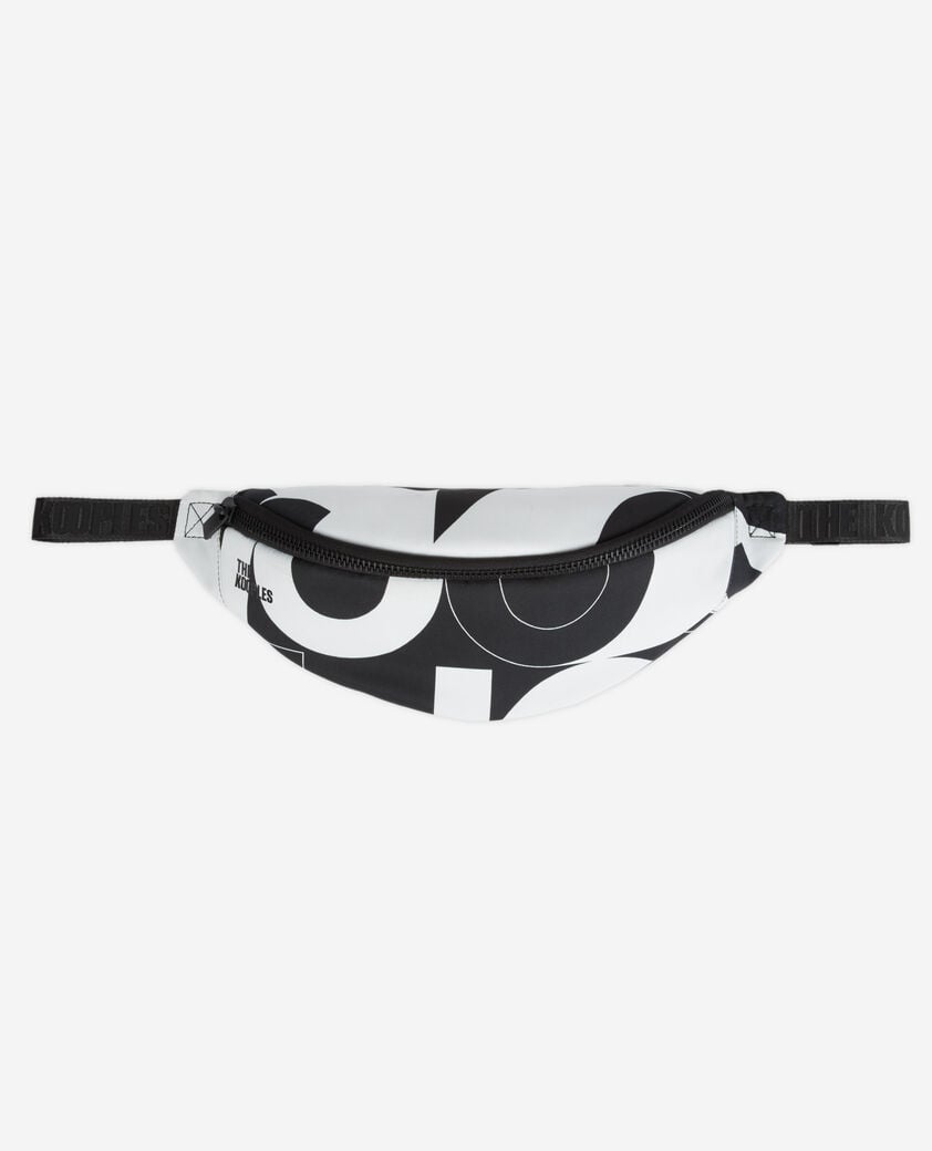 The Kooples M BLACK / WHITE the kooples logo waist bag