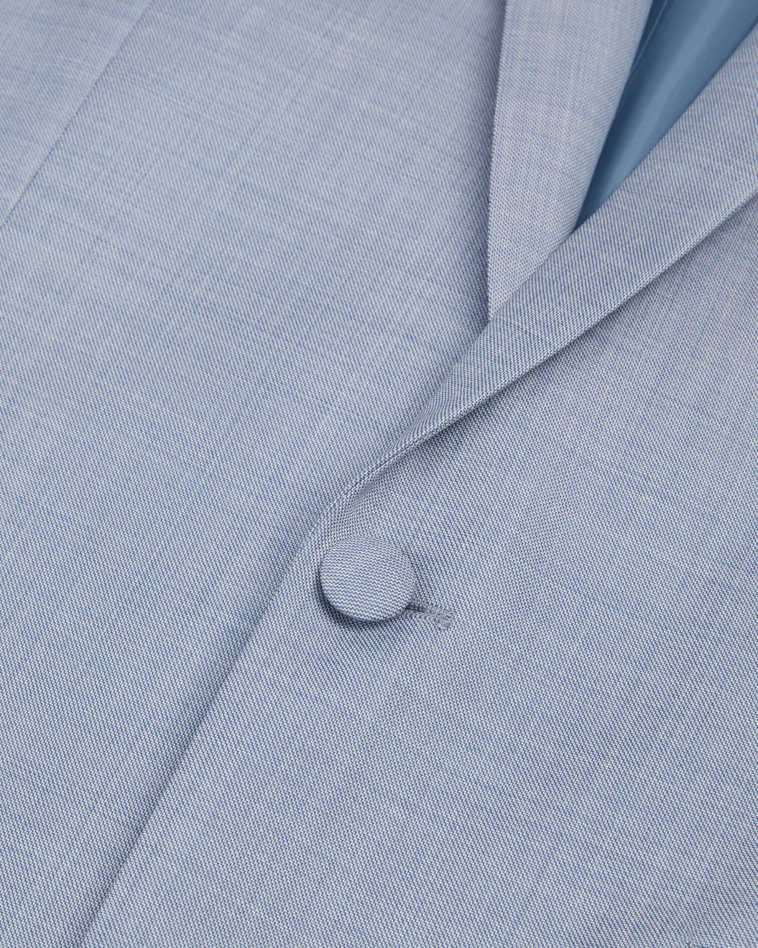 Light blue wool suit fitted jacket, BLUE, hi-res image number null