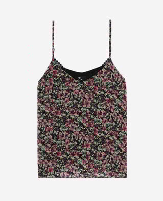 The Kooples FEMME MULTICO caraco fleuri avec dentelle
