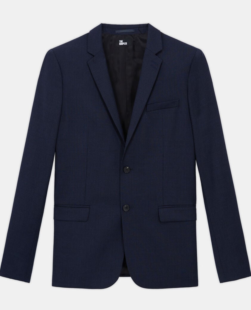 The Kooples H NAVY navy blue wool suit jacket