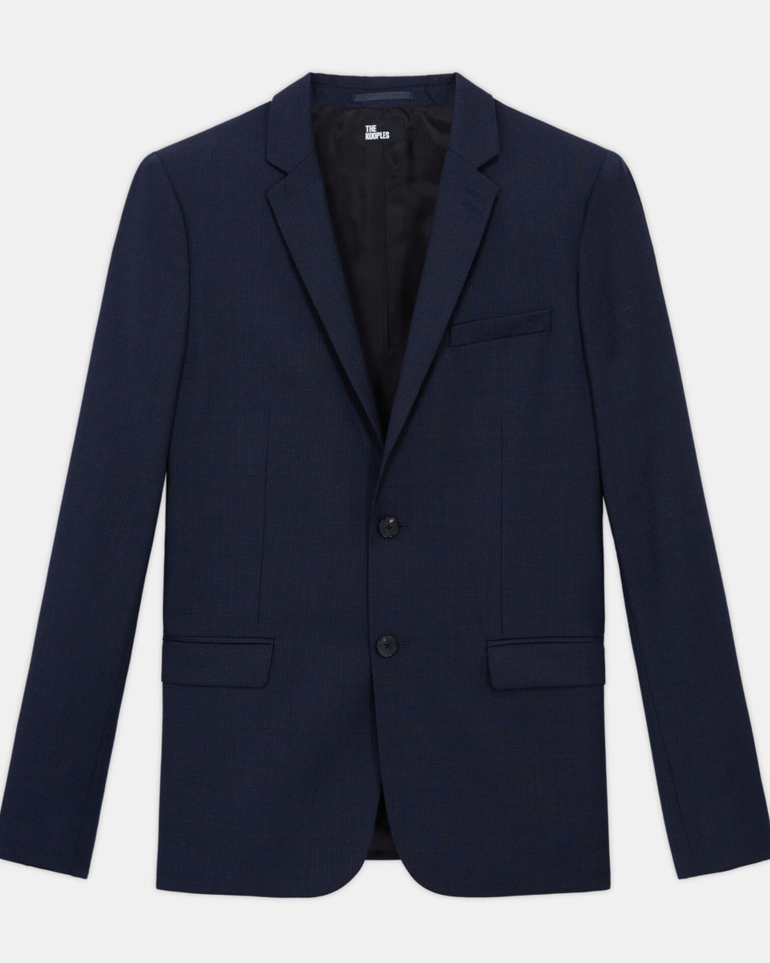 Navy blue wool suit jacket, NAVY, hi-res image number null