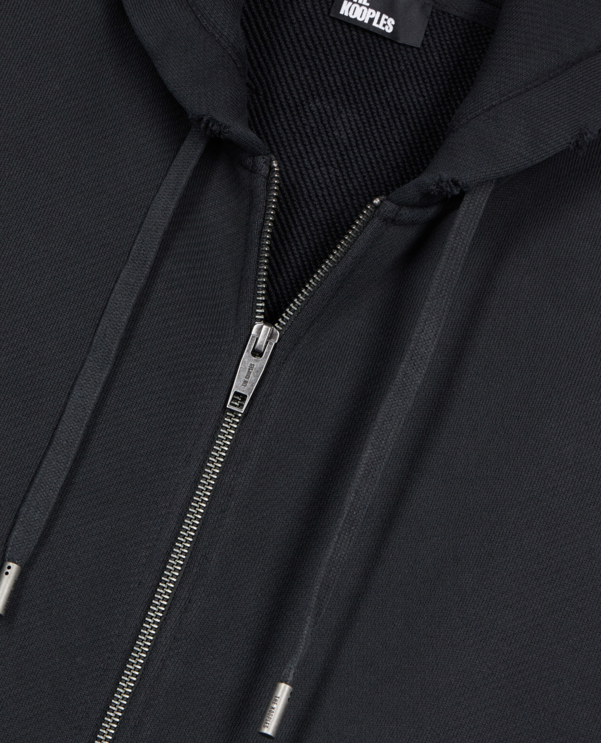 Schwarzes Sweatshirt mit Kapuze, BLACK WASHED, hi-res image number null
