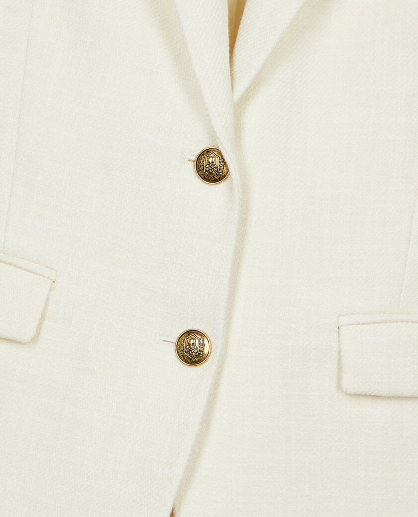 The Kooples MUJER ECRU chaqueta traje blanco crudo