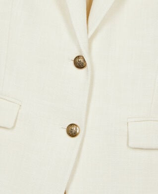 The Kooples WOMEN ECRU ecru suit jacket