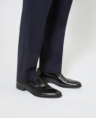 The Kooples MEN BLACK black shiny leather loafers