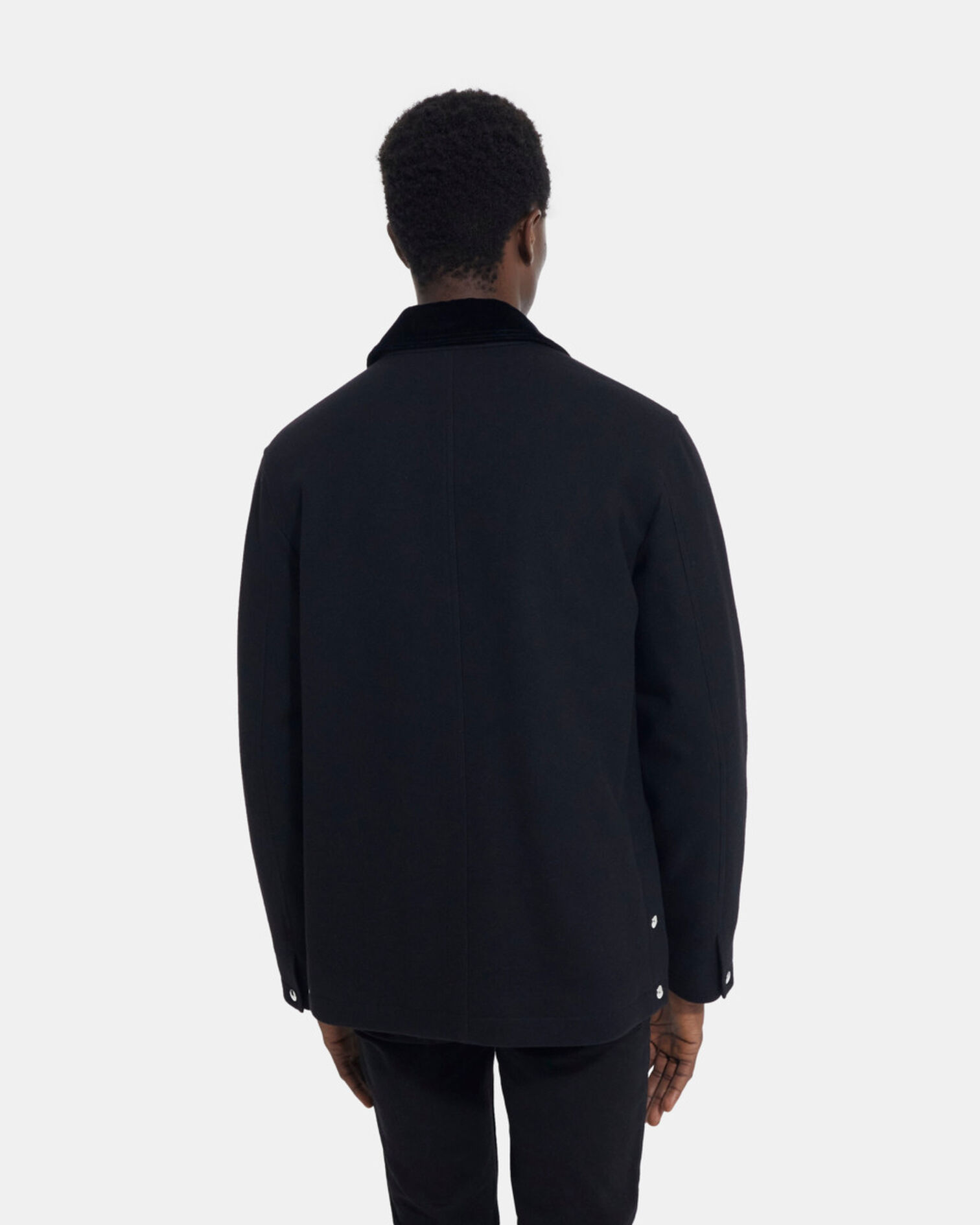 Schwarze karierte Jacke, BLACK, hi-res image number null