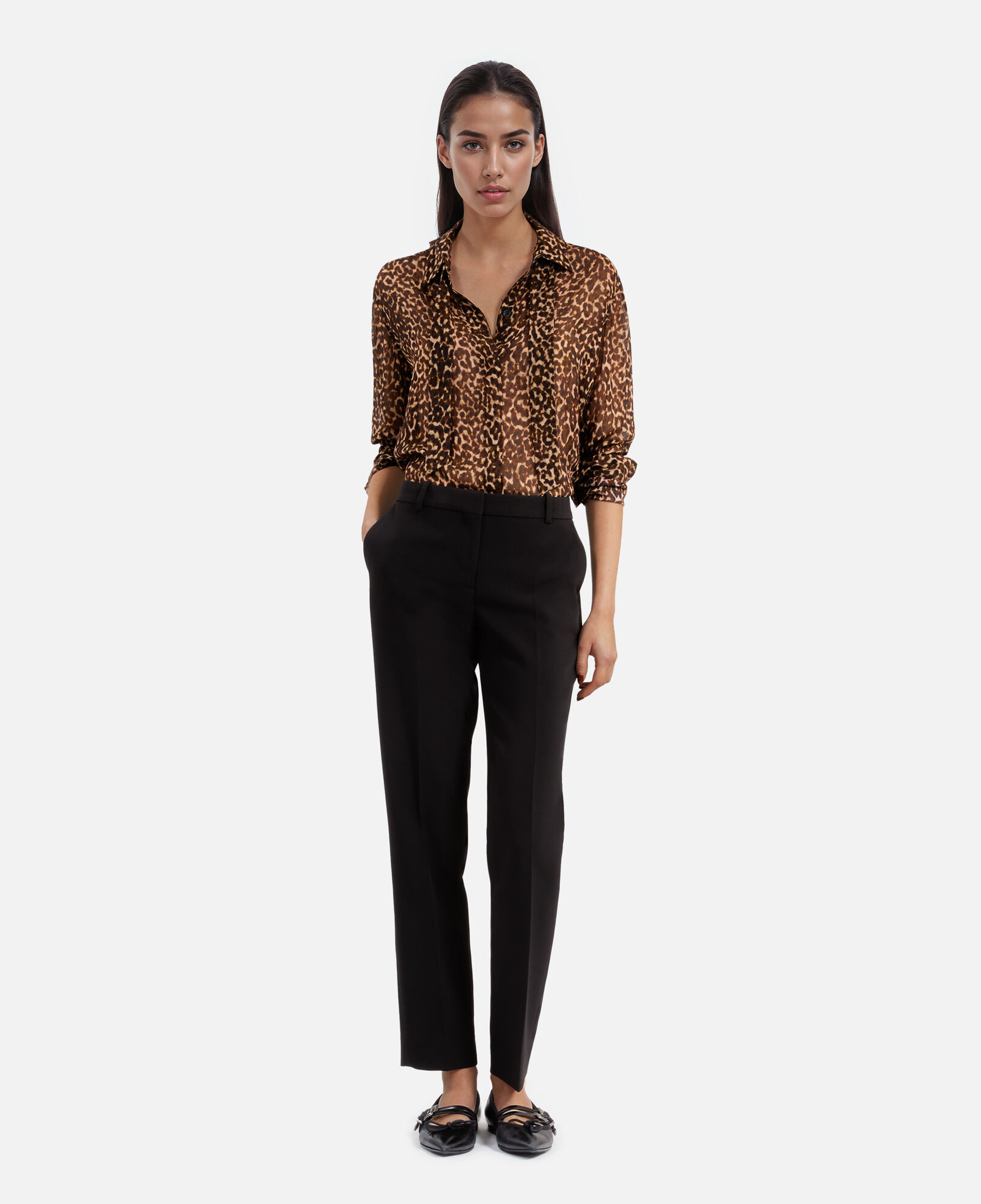 The Kooples FEMME LEOPARD chemise imprimée léopard