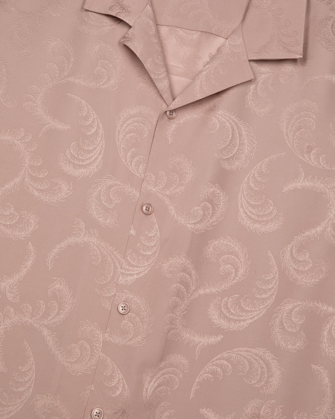 The Kooples MEN LILA short-sleeved pink jacquard shirt
