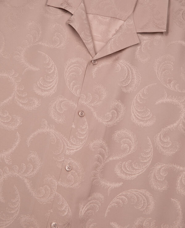The Kooples HOMME LILA chemise manches courtes en jacquard rose